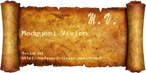 Medgyesi Vivien névjegykártya