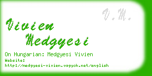 vivien medgyesi business card